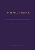Tech Made Simple guide cover - dark purple with gold title