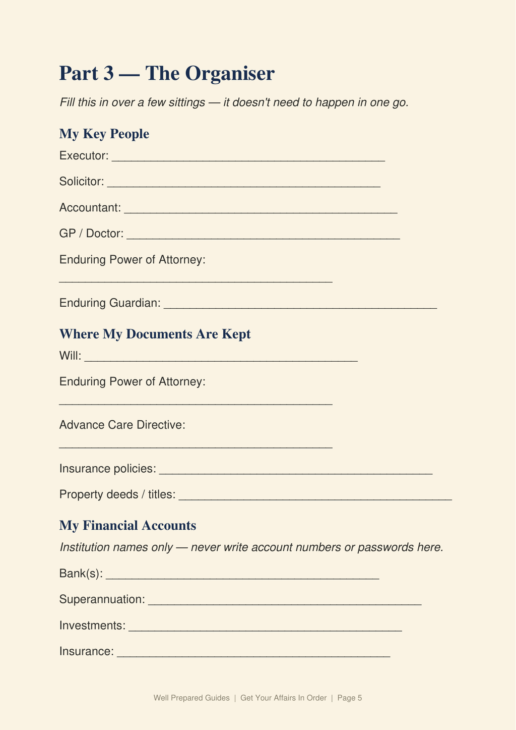 Get Your Affairs In Order: A Straightforward Guide for the People You Love